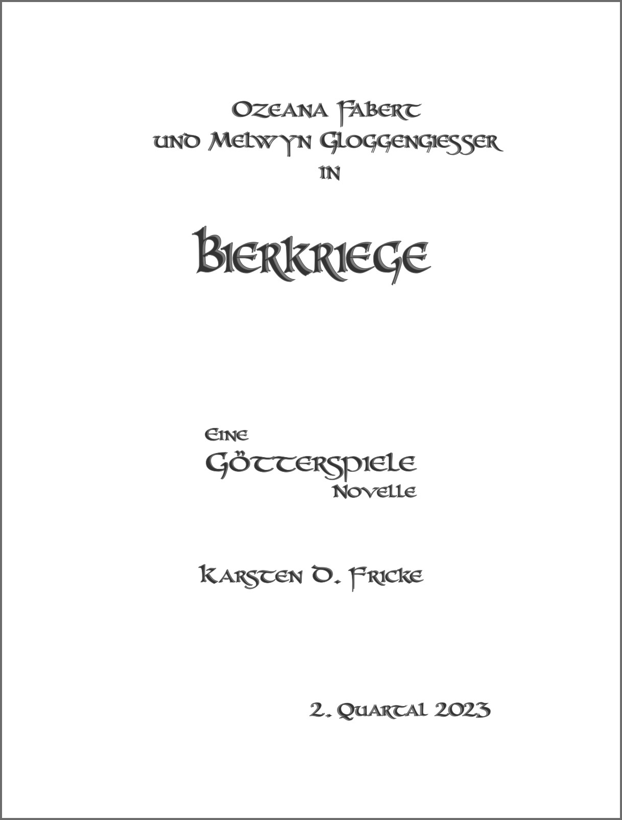 PreCover Bierkriege
