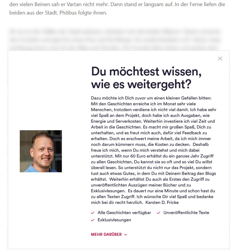 Deine Unterstützung für mehr Geschichten